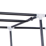 69" Portable Clothes Closet Wardrobe Storage Organizer with Non-Woven Fabric Quick and Easy to 84183765