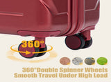 28 Inch ABS Hard Shell Large Travel Checked Luggage - Scratch Resistant Surface Four W2787P437259