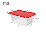 14.5 Gal 4-Pack, Stackable Clear Storage Bins with Lids, See-Through Plastic Totes, 14.5-Gallon 57466529