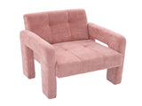 Modern Minimalist Casual Single Armchair Living Room, Bedroom, Office Area Upholstered Chair 46699477