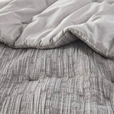 3 Pc solid soft bedding set modern style King/Cal King 100% cotton all season sheets-Charcoal sateen B035P309787