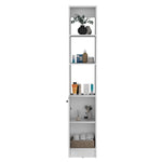 ZUN Parks Linen Bathroom Storage Cabinet with one Doors, Tall Bathroom Cabinet with 6 Shelves, for B200P188844