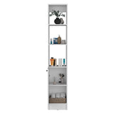 ZUN Parks Linen Bathroom Storage Cabinet with one Doors, Tall Bathroom Cabinet with 6 Shelves, for B200P188844