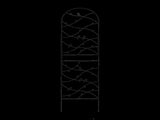4 Pack Metal Garden Trellis 71" x 19.7" Rustproof Trellis for Climbing Plants Outdoor Flower Support W1586P268006