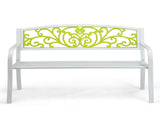50" Iron Outdoor Courtyard Decoration Park Leisure Bench 33511876