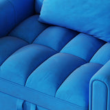 38.2-inch foldable large-size sofa bed, modern velvet single sofa, sofa bed with adjustable W2564P298436