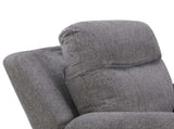Gray Power Reclining Sofa Chenille Comfort Headrest Lumber Support Cup Holder Bluetooth Speaker B011P611080