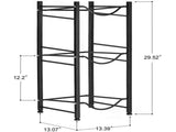 5 Gallon Water Jug Holder Water Bottle Storage Rack, 3 Tiers, Black 08157849