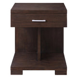 Walnut 1-drawer End Table B062P186490