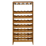 ZUN Oak 7-tier Wine Rack B062P184585