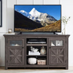 ZUN 2 Doors Cabinet Farmhouse Cabinet, Farmhouse TV Stand Barn Design,Modern Farmhouse TV Media Stand, W1758P199935