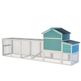 Wooden Chicken Coop with Nesting Box and Free-Range Door, All-Weather Asphalt Roof, Sliding Tray for W773P335211