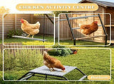 10 Pcs Chicken Coop Perches with Adjustable Swing, Roosting Bars for Backyard Brooder & Farm Coop 26772839