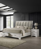 1pc Contemporary Style Two Storage Drawers Nightstand End Table Bedroom Solid Wood Wooden Furniture B011P228949