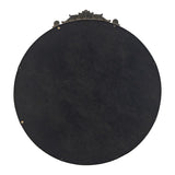 30" x 32" Round Gold Mirror, Wall Mounted Mirror with Metal Frame for Bathroom Living Room W2078124100