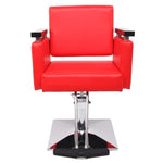 ZUN Hair Beauty Equipment Hydraulic Barber Chair Modern Red Styling Salon Haircut 99235693