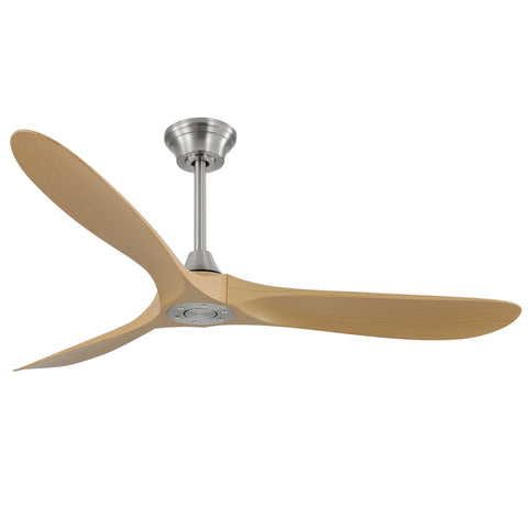 ZUN 60 Inch Outdoor Ceiling Fan Without Light 3 ABS Blade with Smart APP Control W934P156669
