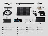 Male NPT Bathtub Shower Faucet Set, Waterfall Tub Faucet with 12-Inch Matte Black Rain Shower Head 98675835