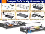 Under Bed Storage with Wheels, 2 Pack Under Bed Storage Containers with Clear Lids & Dividers, 56704930