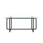 ZUN Modern Tempered Glass Tea Table Coffee Table, Table for Living Room,Transparent W24181014