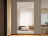 60"x 15" inch Full Body round corner mirror for Living Room Bedroom Cloakroom Wall with 68969273