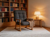 Modern adjustable lounge chair, with adjustable seat height and three-level lumbar angle adjustment, W244P459660