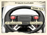 White 2-in-1 6V Battery-Powered Electric Ride-on Car with Sliding Mechanism Headlights Music Horn 06183027