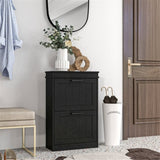 ZUN Shoe Storage Cabinet-Black （Prohibited by WalMart） 01088751