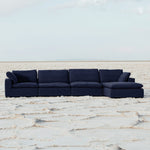 ZUN Living Room Modular Armless Sofa Couch, 1 Pc Fabric Upholstered Sectional Sofa with Soft Cushions, B011P237462