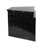 ZUN 33 Inch Heavy Duty Diamond Plate Aluminum Trailer Tongue Box Pickup Truck Tool Box Storage Organizer W1239125503