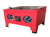 25 Gallon Bench Top Air Sandblasting Cabinet Sandblaster Blast Large Cabinet Red 64011579