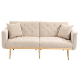 ZUN Velvet Sofa , Accent sofa .loveseat sofa with metal feet 55895289