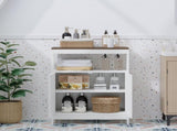 Modern Storage Cabinet with Double Doors, Free-Standing Bathroom Cabinet with Adjustable Shelf and 36406747