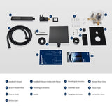 Male NPT Waterfall Shower head with Handheld, Matte Black Bathtub Shower Faucet with High Flow Wall 02156252