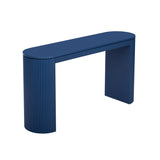 U_STYLE Curved Design Console Table with Unique Vertical Stripe Design ,Suitable for Living N711P205935V