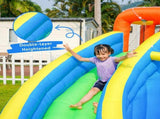 SunSports Inflatable Water Slide with 450W Blower, Kids Backyard Water Park with Climbing Wall, 80940679