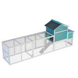 Wooden Chicken Coop with Nesting Box and Free-Range Door, All-Weather Asphalt Roof, Sliding Tray for W773P335211