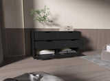 Black 4-Drawer Dresser B062P175094