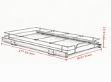 11"Wx21"Dx2.5"H Pull Out Cabinet Organizer, Heavy Duty Slide Out Pantry Shelves for Under Sink 09799117