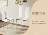 Modern Style Dining Chairs Set of 6 in White, Essential for Minimalist Homes.Meeting Family Dining W2920P264325