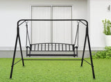 118*46*47cm Iron Art With Iron Chain Vertical Bar Backrest 200kg Iron Swing BlackSwing frames not 19772343