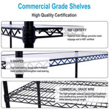 ZUN 6 Tier 6000lbs Capacity NSF Metal Shelf Wire Shelving Unit, Heavy Duty Adjustable Storage Rack with W465142127