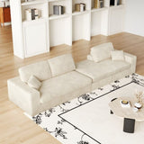 114.5'Modern Corduroy Modular foam Sofa, Recliner Seat reversible Sofa, 2in1 Sofa with Recliner and 47817678