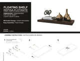 Iva Floating Shelf in Melamine x2, Cognac B128P237161