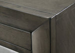 ZUN 1Pc Contemporary 8 Drawer Dresser Gray Finish Solid Wood Wooden Bedroom Furniture B011P216695