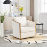 COOLMORE Corduroy Barrel Chair, Comfortable Accent Sofa Chair for Living Room, 360 Degree W395P220270