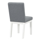 ZUN TREXM Simple and Modern 4-piece Upholstered Chairs with white legs for Living Room, Dining Room WF309287AAD