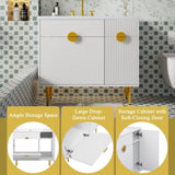 36" Bathroom Vanity with Resin Basin Sink, Modern Bathroom Sink Cabinet, Storage Cabinet with N710P265934K