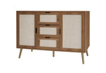 ZUN 2 Door 3 Drawer Cabinet, Accent Storage Cabinet, Suitable for Living Room, Bedroom, Dining Room, W688137477