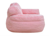 Bean Bag Chair, Faux Fur Beanbag Chair for Adults,Comfy Sofa with heart-shaped Back Support, Large W2510P465458